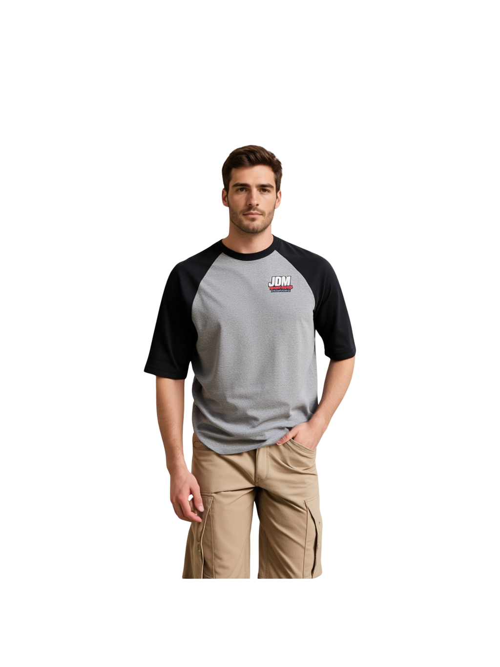 baseball style T shirt JDM 3 car street fighter